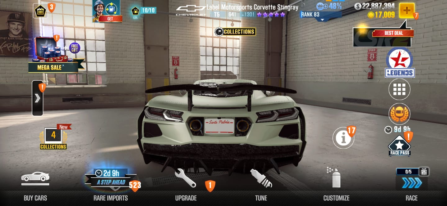 Ronald A.'s CSR2 garage